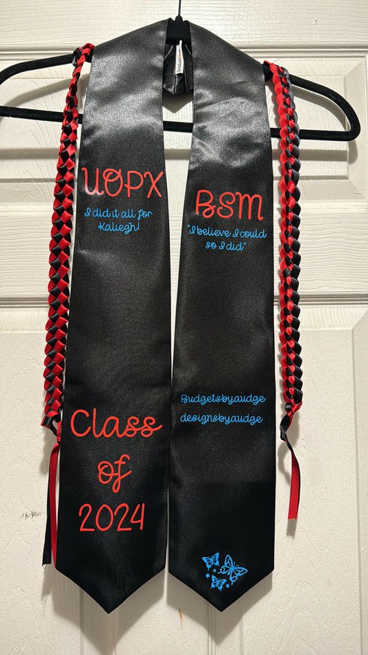 Custom Grad Stole