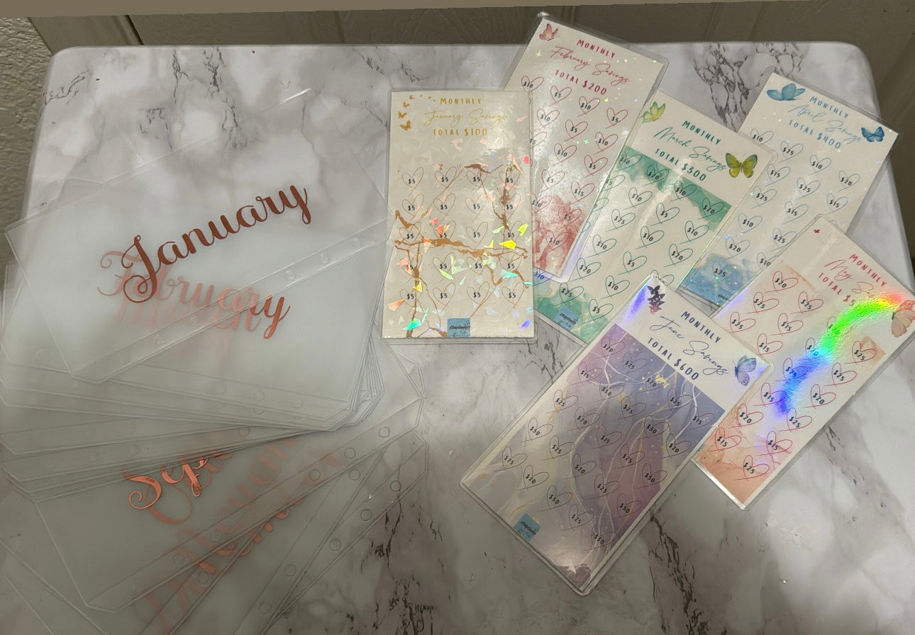 12 Months Savings ChallengedSavings Challenge Bundle with A6 Binder