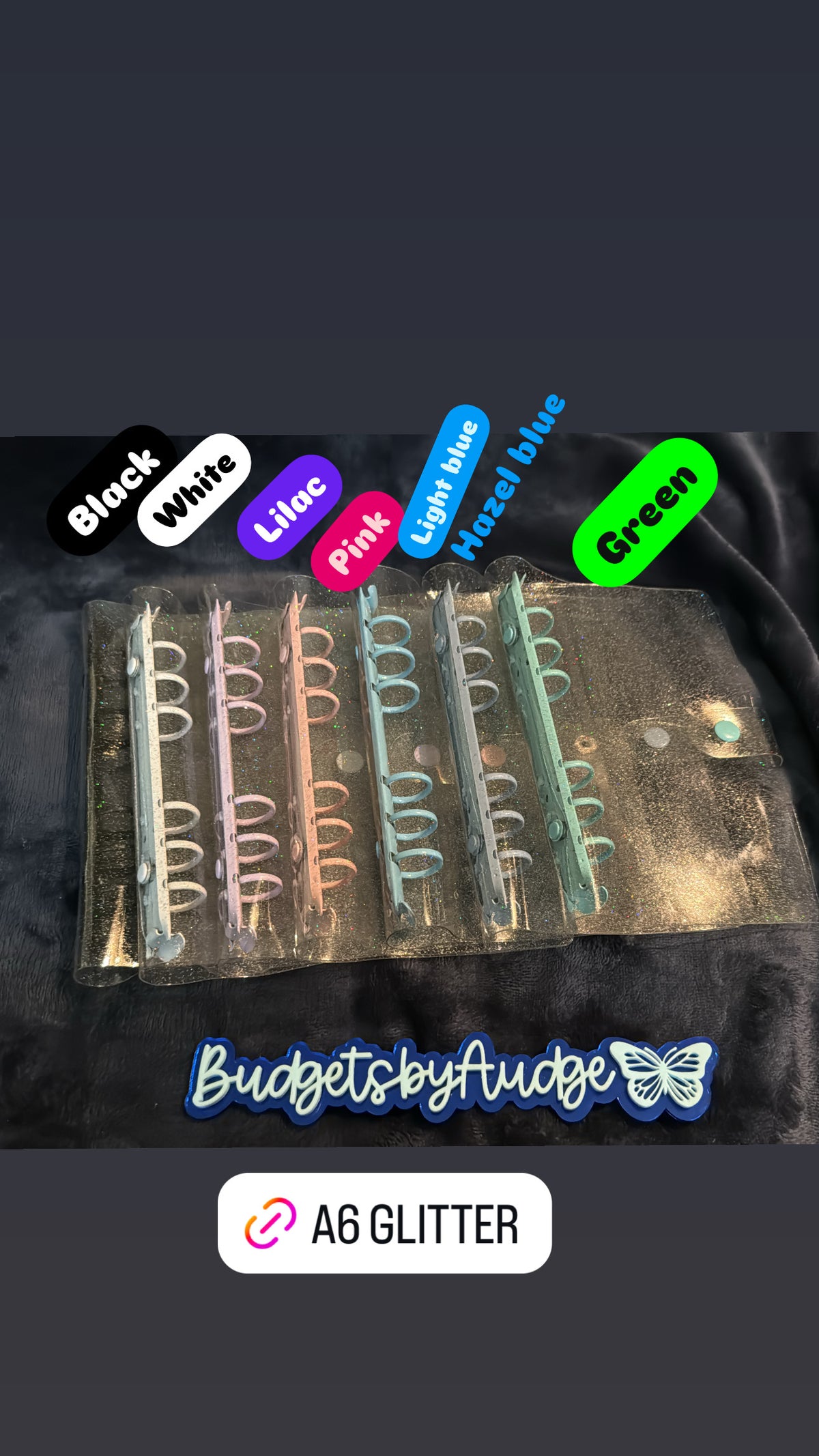 A5 and A6 Glitter Binders